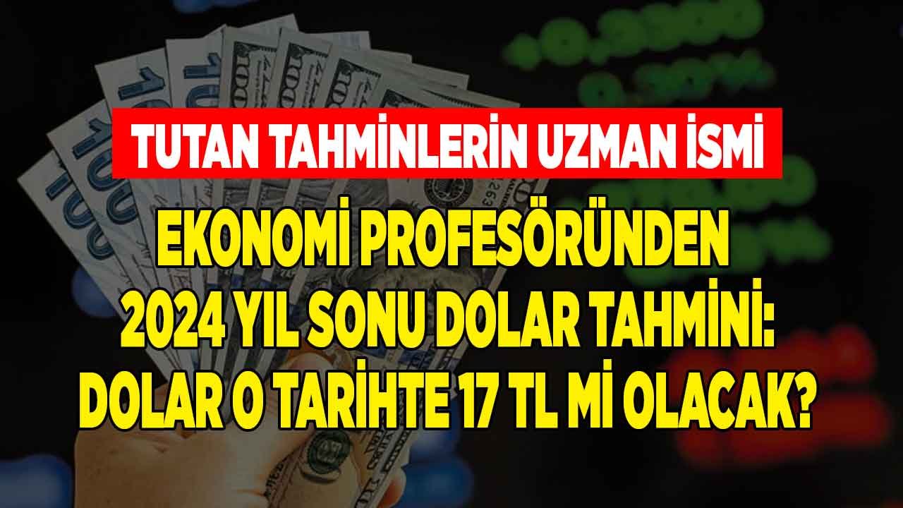 Ekonomi Profesörü TL İçin Kıpırdayacak Yer Yok Dedi, 2024 Yıl Sonu Dolar Kuru Tahminini 17 TL Olarak Güncelledi!