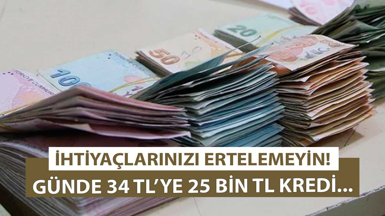 Odeabank' tan Günde 34 TL Taksitli 25.000 TL İhtiyaç Kredisi! Kredinizi Hemen Alın İhtiyaçlarınızı Ertelemeyin