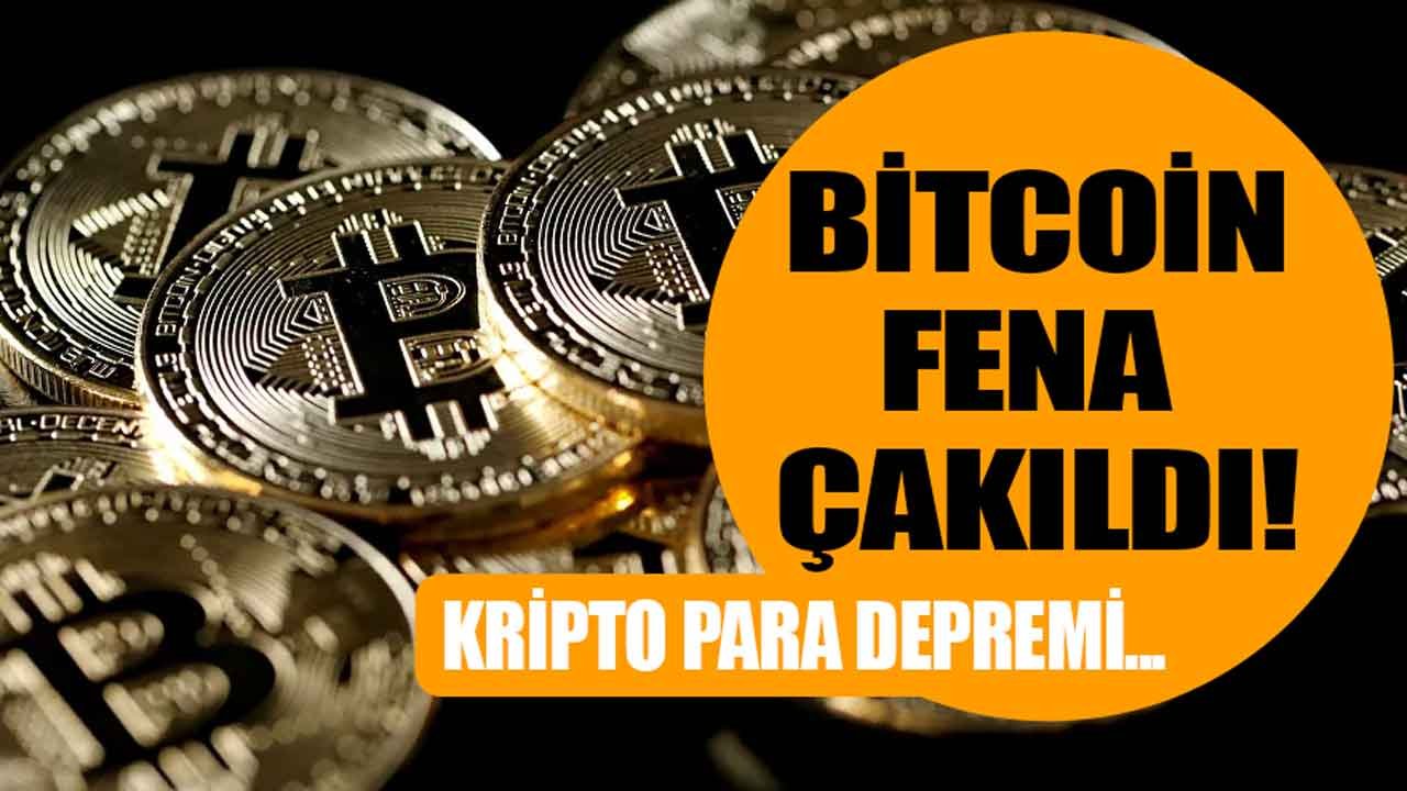 Bitcoin Depremi Kripto Para Piyasalarını Salladı, BTC Fena Çakıldı!
