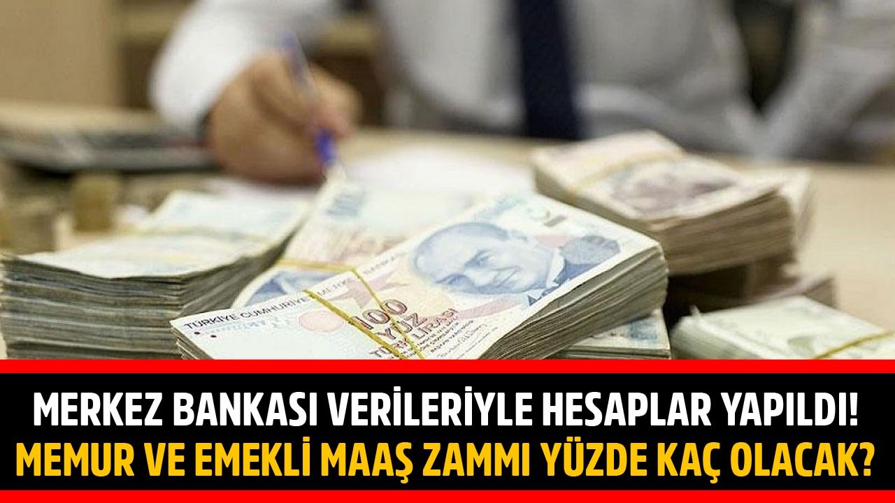 Merkez Bankası Verileriyle Hesaplar Yapıldı! Memur Ve Emekli Maaşlarına Yüzde Kaç Zam Gelecek