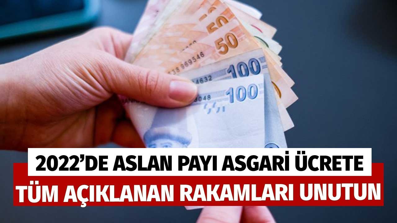 2022'de Aslan Payı Asgari Ücrete! Tüm Açıklanan Rakamları Unutun