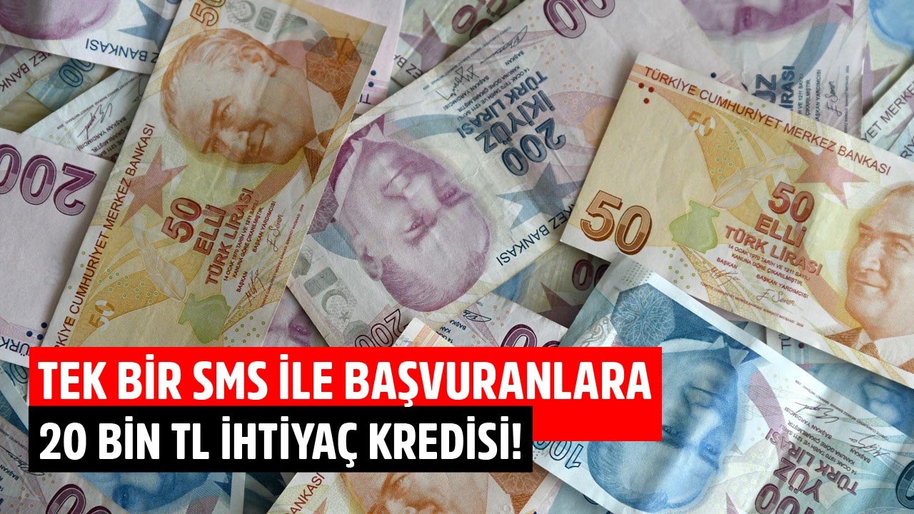Tek Bir SMS İle Başvuru Yapanlara QNB Finansbank'tan 20 Bin TL İhtiyaç Kredisi!