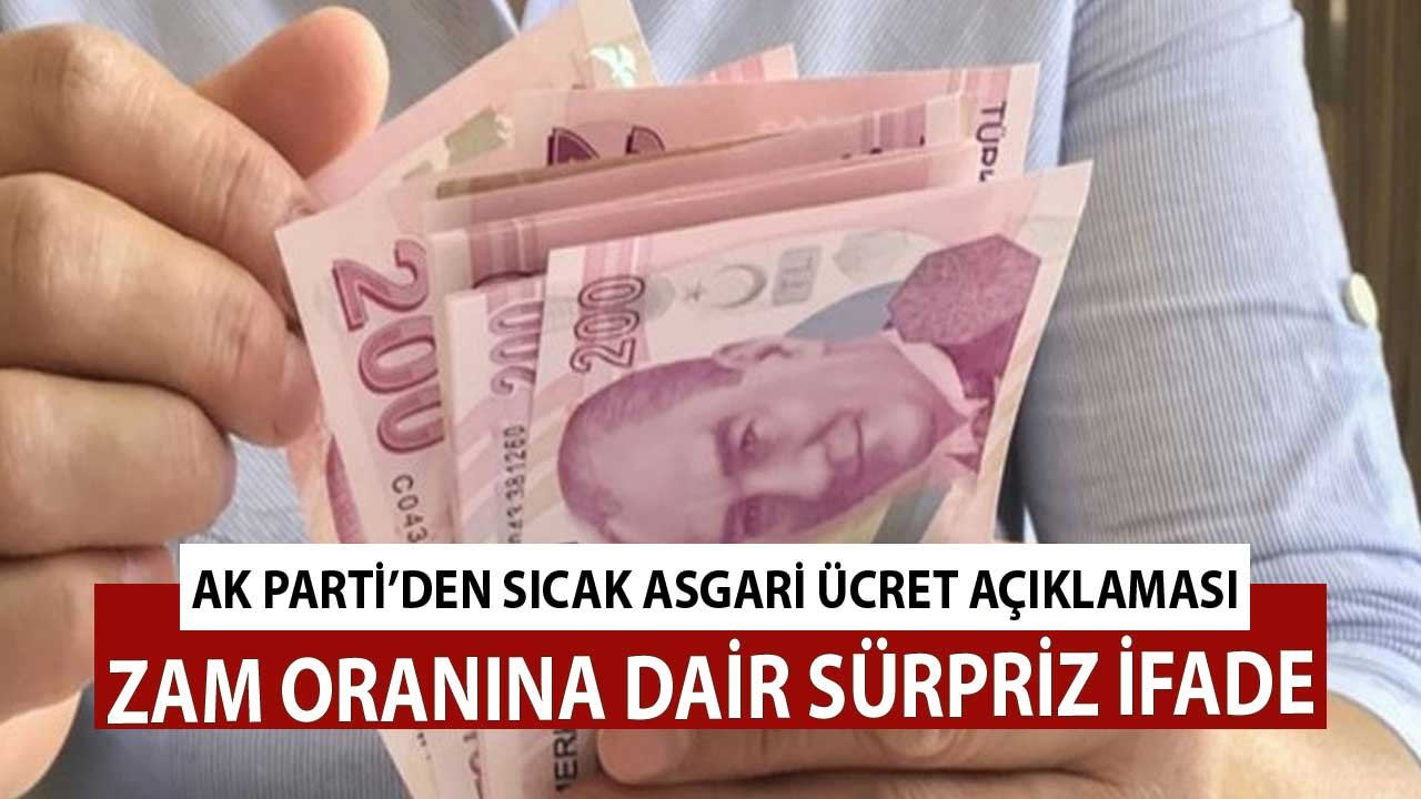 AK Parti'den Sıcak Asgari Ücret Açıklaması! 2021 Zam Oranı için Sürpriz İfade