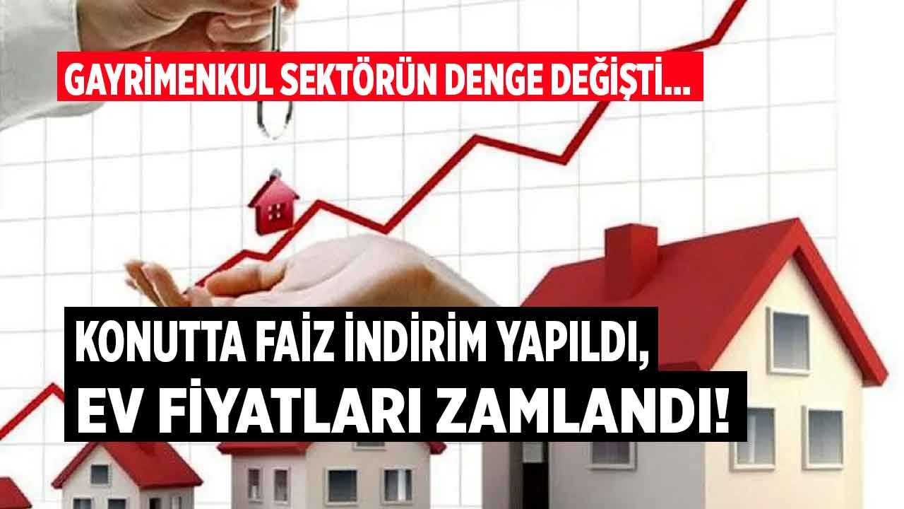 Gayrimenkul Sektöründe Denge Değişti: Konutta Faiz İndirimi Yapıldı, Ev Fiyatları Zamlandı!