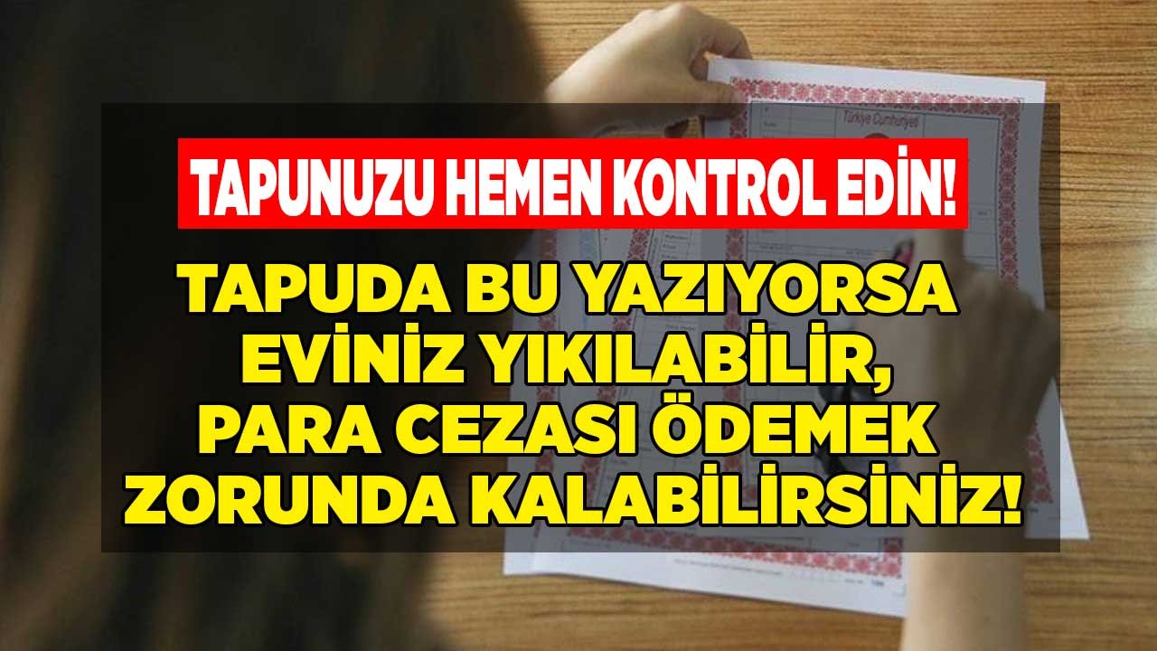 İskansız / Kat Mülkiyetli Tapu Sahipleri Dikkat! Para Cezası ve Yıkım Kararı İle Karşı Karşıya Kalabilirsiniz