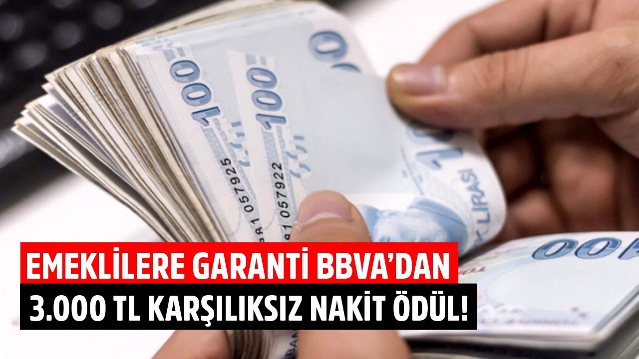 Emeklilere Anında 3.000 TL Karşılıksız Nakit Ödül! Garanti BBVA'dan Kampanya Duyurusu Yapıldı!