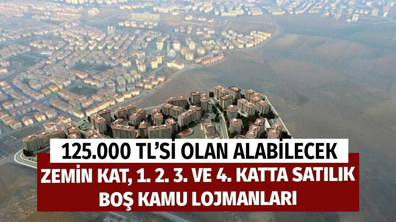 125.000 TL'si Olan Alabilecek! Zemin Kat 1. 2. ve 3. Katta Satılık Boş Kamu Lojmanları