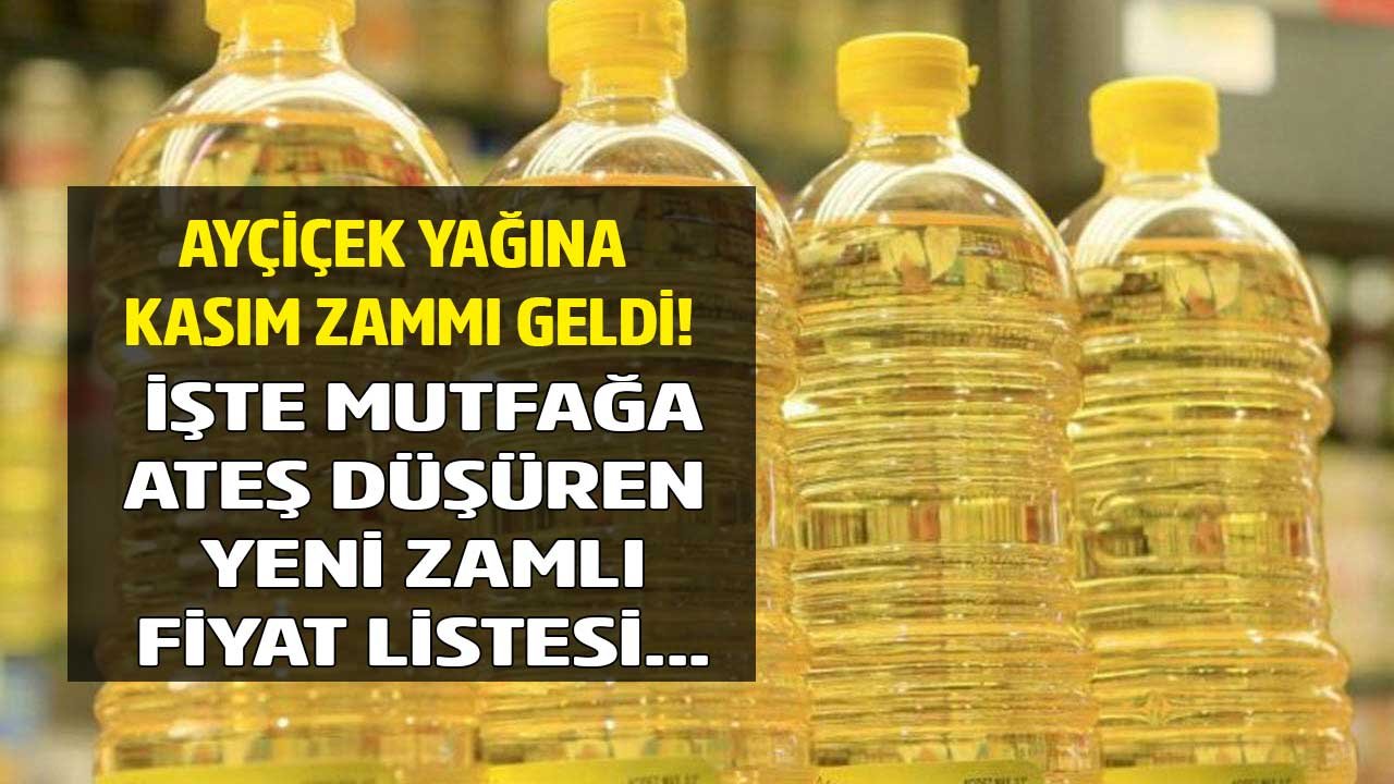 Ayçiçek Yağı Fiyatlarına Kasım Zammı! En Ucuz 5 Litrelik Sıvı Yağ Fiyatı 100 Lirayı Aşacak!