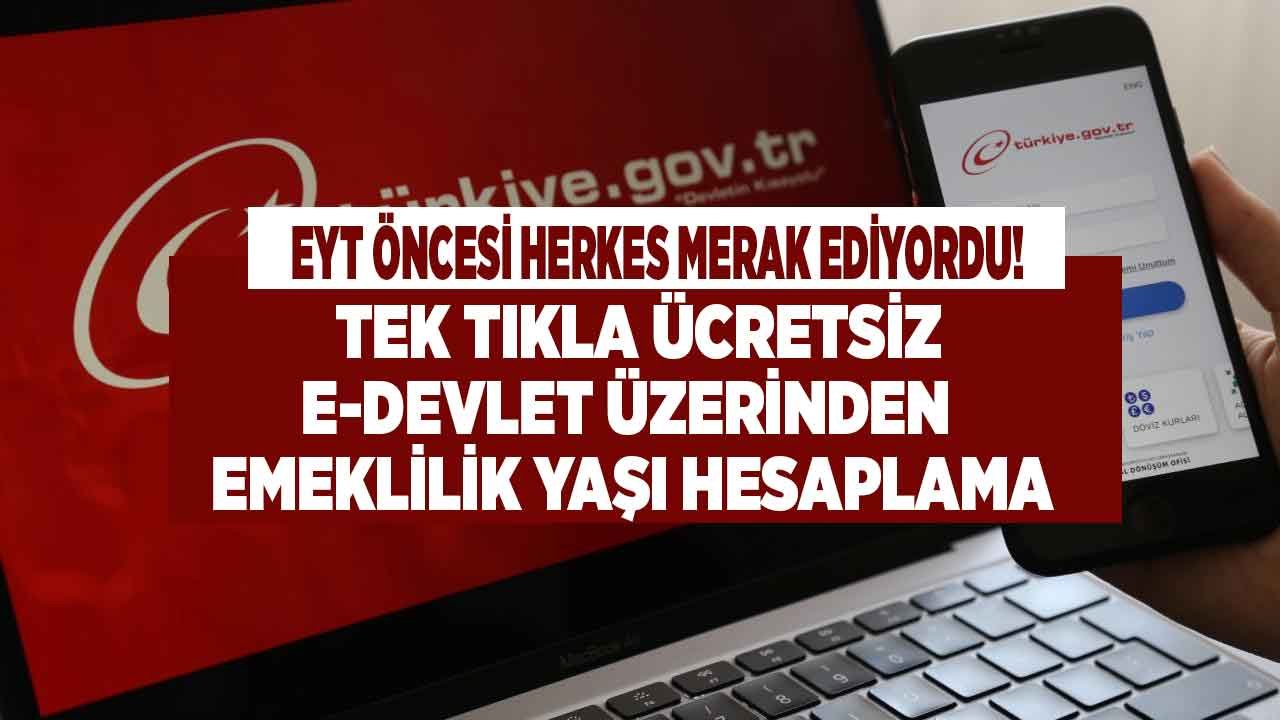 Tek Tıkla Hesapla! E Devletten Emeklilik Hesaplaması İle Kaç Yaşında Emekli Olurum Sorusuna Yanıt