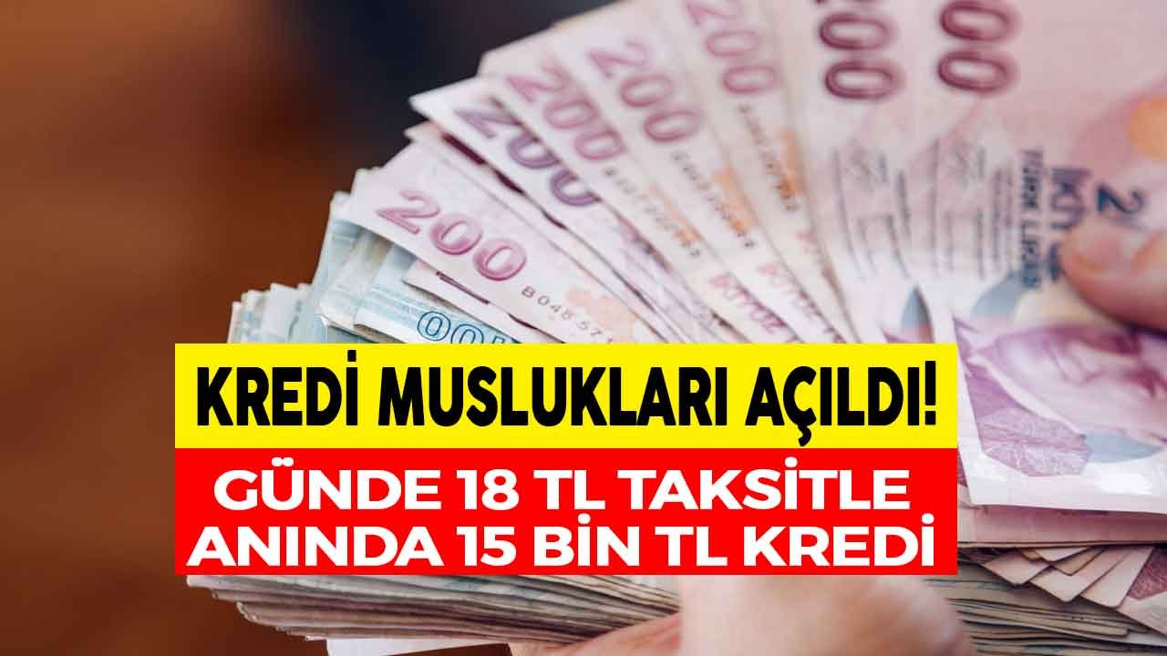 QNB Finansbank Muslukları Açtı! Günlük 18 TL Taksitli 15.000 TL  İhtiyaç Krediniz 5 Dakikada Hesabınızda