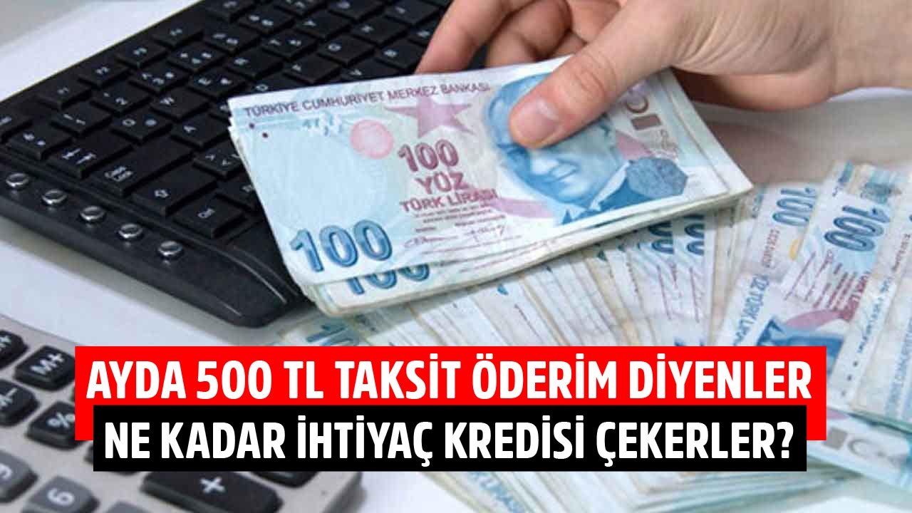 Ayda 500 TL Taksit Öderim Diyenler Vakıfbank'tan Ne Kadar İhtiyaç Kredisi Çekebiliyorlar?