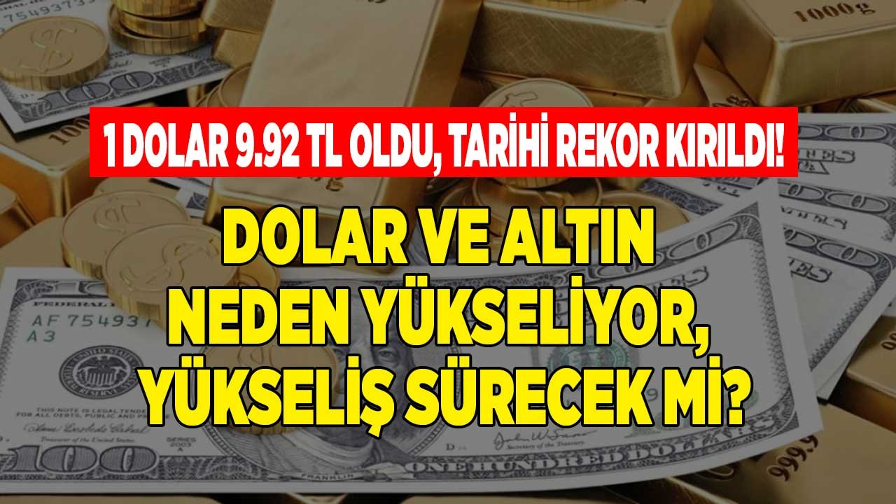 1 Dolar 9.90 TL Sınırı Aştı, Tüm Zamanların En Yüksek Seviyesi Görüldü! Dolar Kuru Neden Yükseliyor
