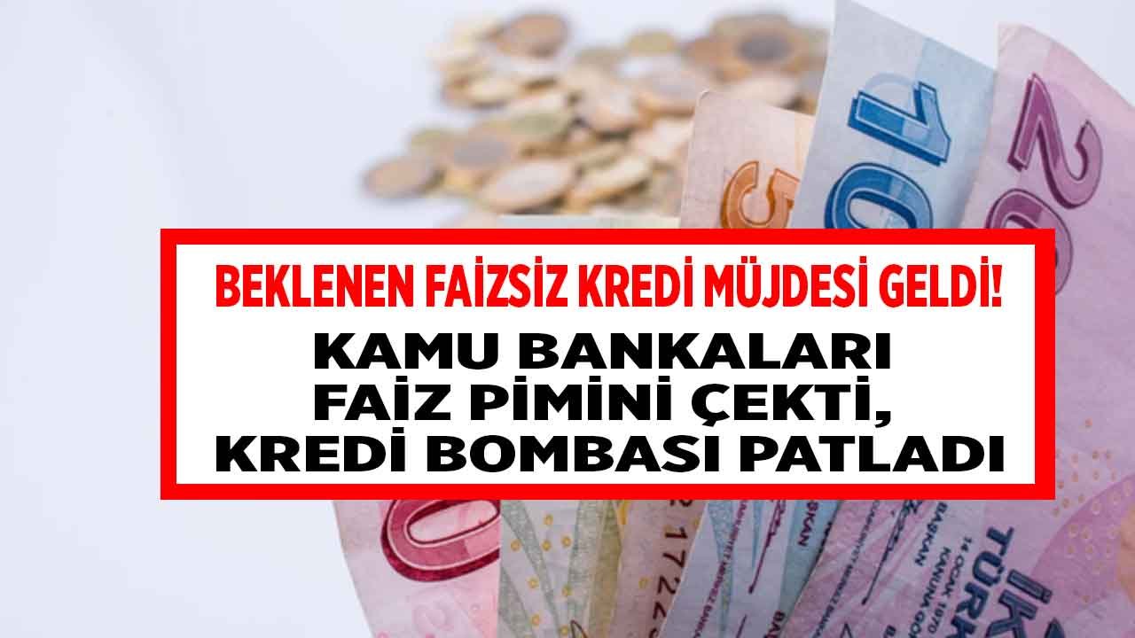 Kamu Bankaları Faiz Pimini Çekti, Kredi Bombası Patladı! Ziraat Bankası, Vakıfbank, Halkbank Faizsiz Kredi Kampanyaları