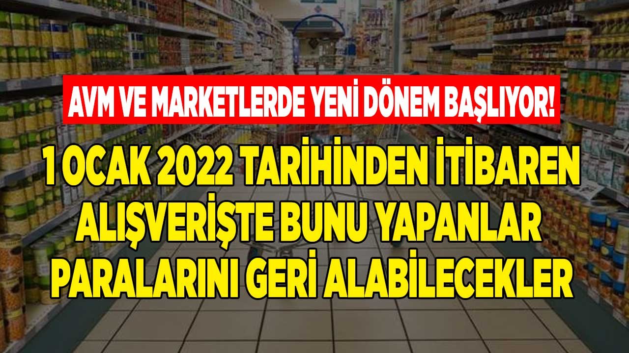 AVM ve Marketlerde Yeni Dönem! 1 Ocak 2022 İtibariyle Türkiye Depozite İade Sistemi İle Alışveriş Yapacak