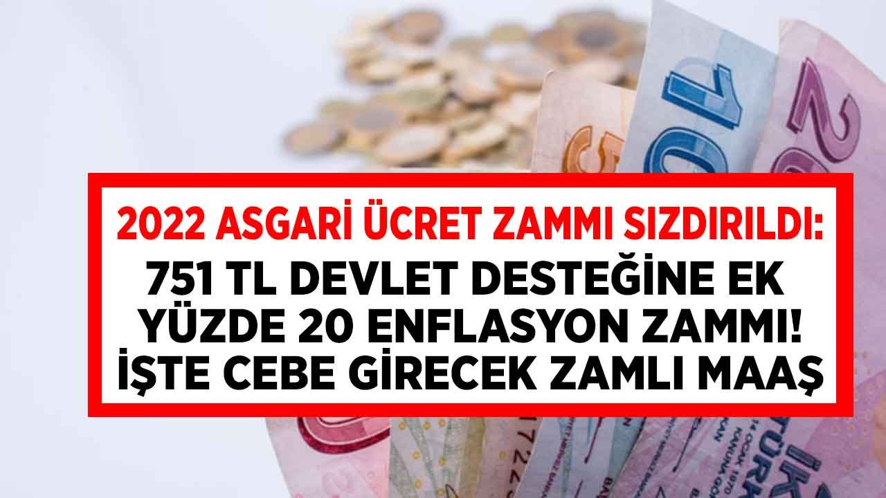 Asgari Ücrete Aranılan Yüksek Zam Formülü Bulundu: 751 TL Gelir Vergisi Desteğine İlave Yüzde 20 Enflasyon Zammı