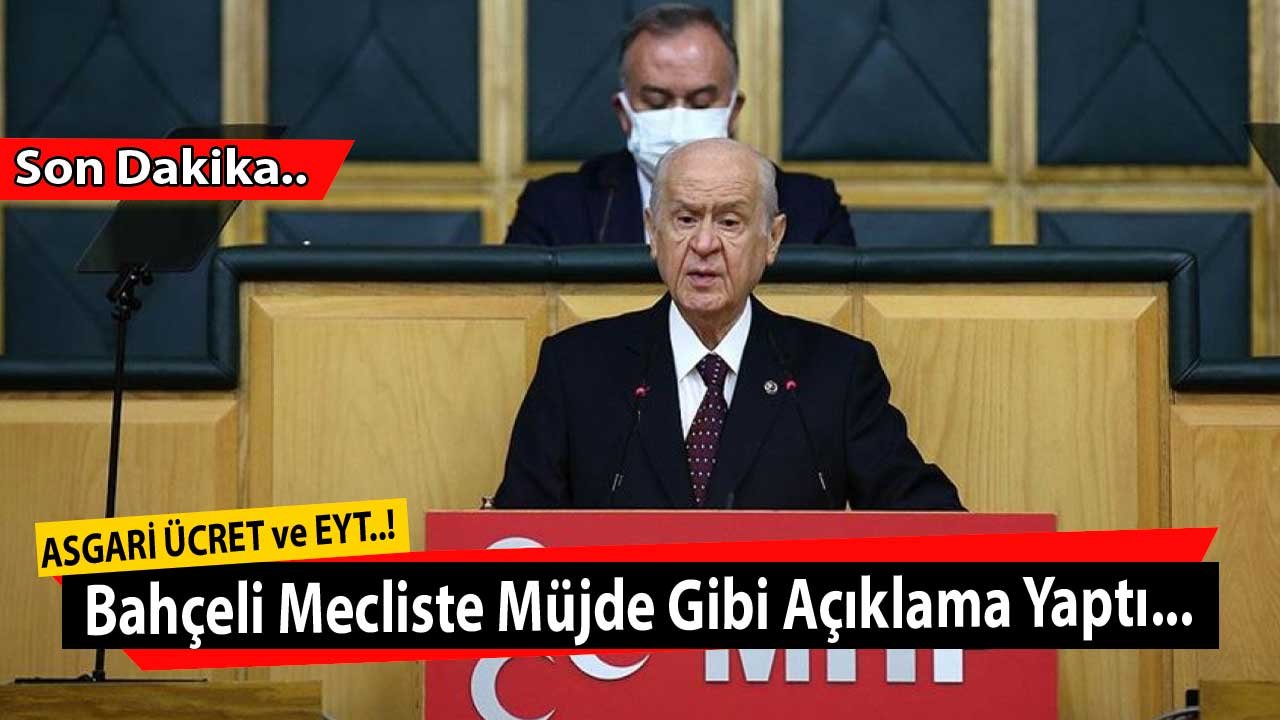 MHP Lideri Bahçeli'den Milyonları Umutlandıran Müjde Gibi EYT ve Asgari Ücret 2022 Zam Açıklaması Geldi!