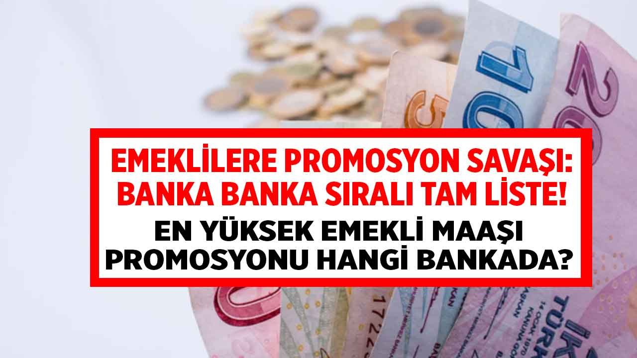 Emeklilere Promosyon Savaşı! En Yüksek Emekli Maaş Promosyonu Hangi Bankada?