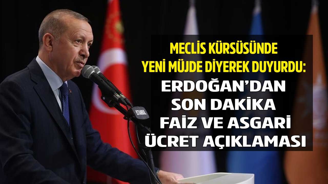 Cumhurbaşkanı Erdoğan'dan Son Dakika Faiz İndirimi Ve 2022 Asgari Ücret Zammı Açıklaması!