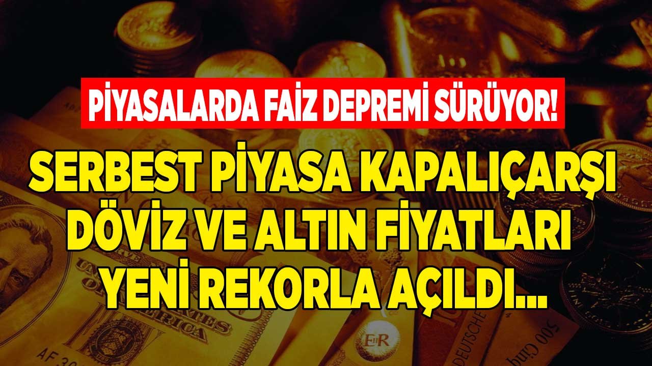 Merkez Bankası Faiz Kararı Endişesi Dolar ve Altını Yükseltti! Serbest Piyasa Döviz ve Altın Fiyatları Kapalıçarşı