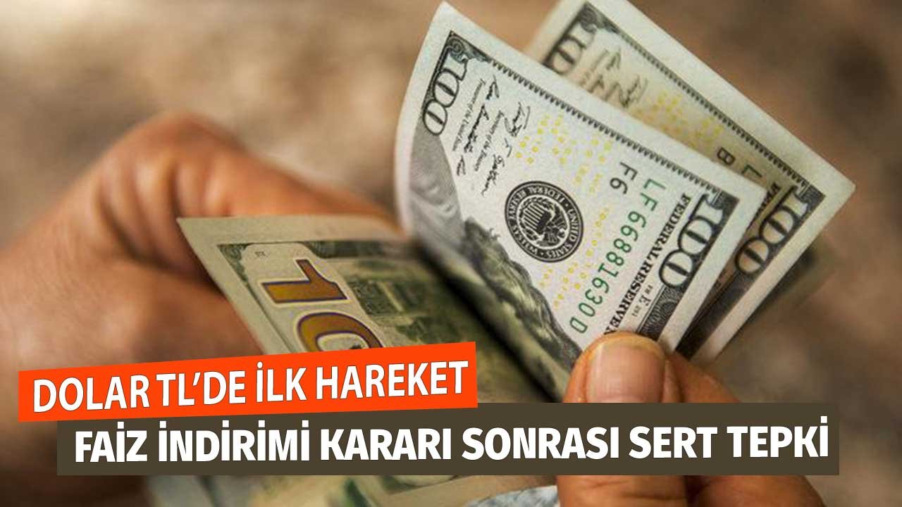100 Baz Puanlık Faiz İndirimi Sonrası Dolar ve Altından Çok Sert Tepki! Kur Fırladı