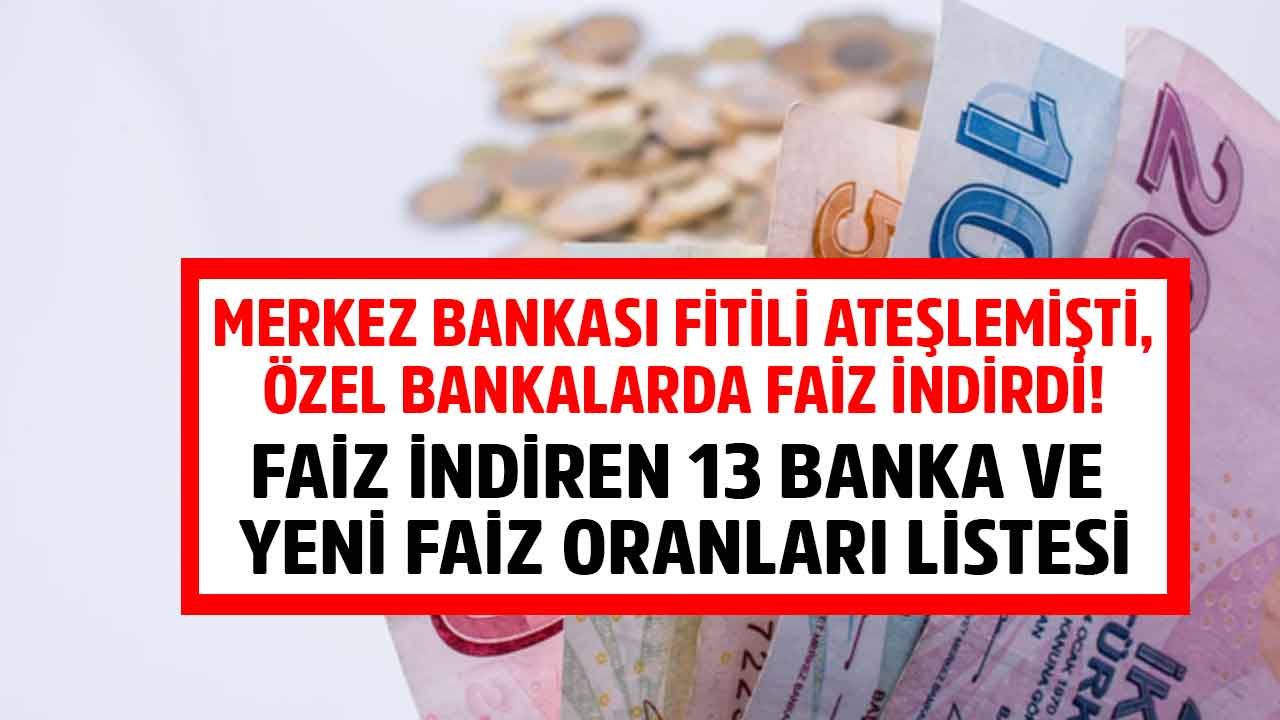 Merkez Bankası Fitili Ateşlemişti, 13 Özel Banka Faiz İndirdi! Dolar TL Depremi 32 Günlük Vadeli Mevduat Oranları Vurdu