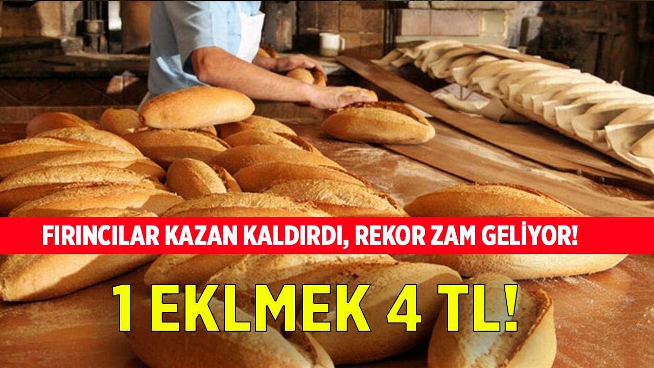 Fırıncılar Kazan Kaldırdı! Ekmek Fiyatları 4 TL Olmazsa, Fırınlar Kapatılacak