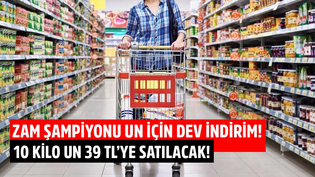 Zam Şampiyonu Un İçin Dev İndirim! BİM Marketlerinde 10 Kilo Un 39 TL'ye Satılacak!