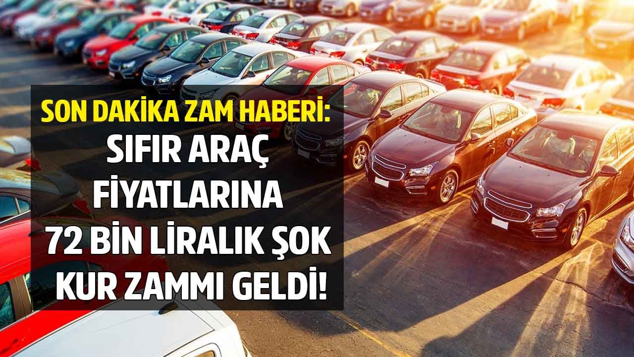 Son Dakika: Yıl Sonu İndirim Kampanyaları Beklenirken Sıfır Araç Fiyatlarına 72 Bin Liralık Şok Kur Zammı Geldi!