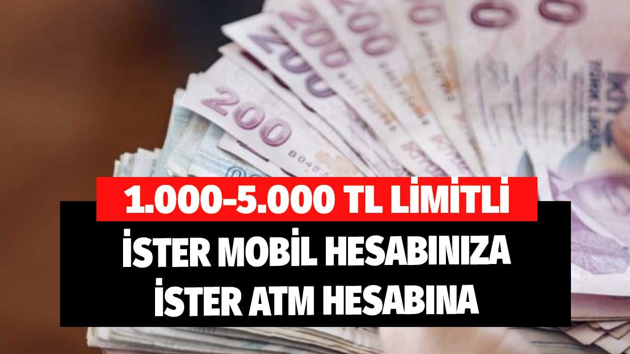 1.000 ile 5.000 TL Akbank İsteyene Verecek! Koşulsuz, Masrafsız Herkese İster Cebinize İster ATM Hesabına