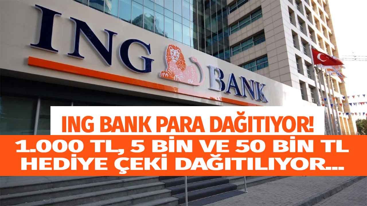 ING Bank Mobil Şube Üzerinden Bedava Para Dağıtıyor! 50 Bin TL, 1.000 ve 5.000 Lira Migros Hediye Çeki Kazanma İmkanı