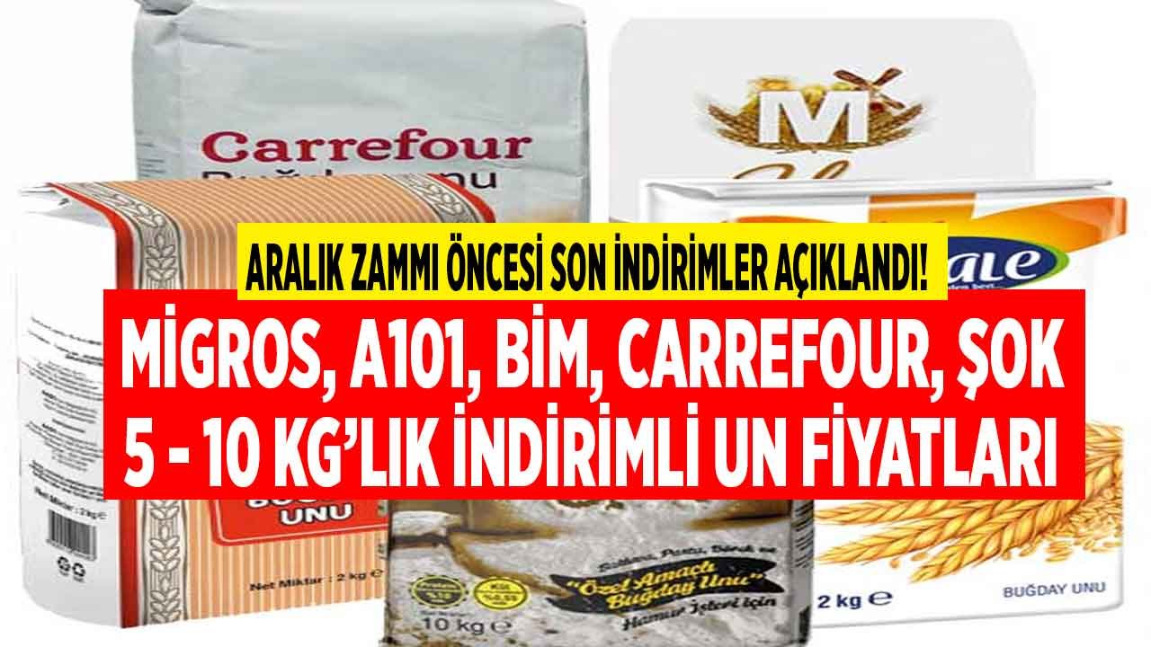 A101, BİM, ŞOK, Carrefour, Migros Fiyatları Güncelledi! En Ucuz 10 KG ve 5 Kglık Un Fiyatları Listesi Aralık 2021