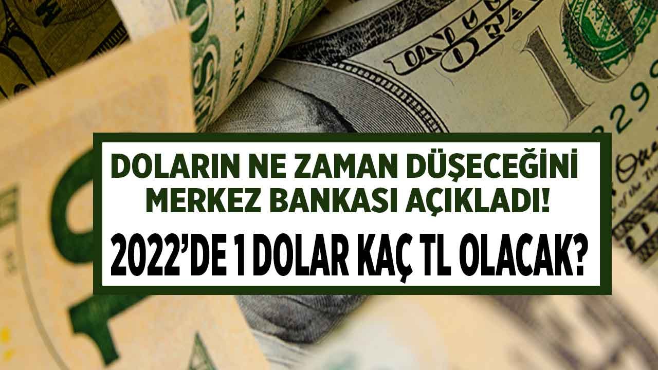 Son Dakika: Doların Düşeceği Tarihi TCMB Açıkladı! Kimsenin Öngöremediği Merkez Bankası 2022 Dolar Kuru Tahmini