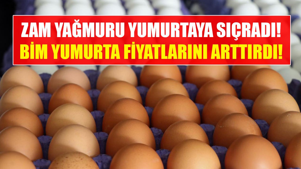 Zam Yağmuru Yumurtayla Devam Ediyor! BİM Yumarta Fiyatlarını Arttırdı!