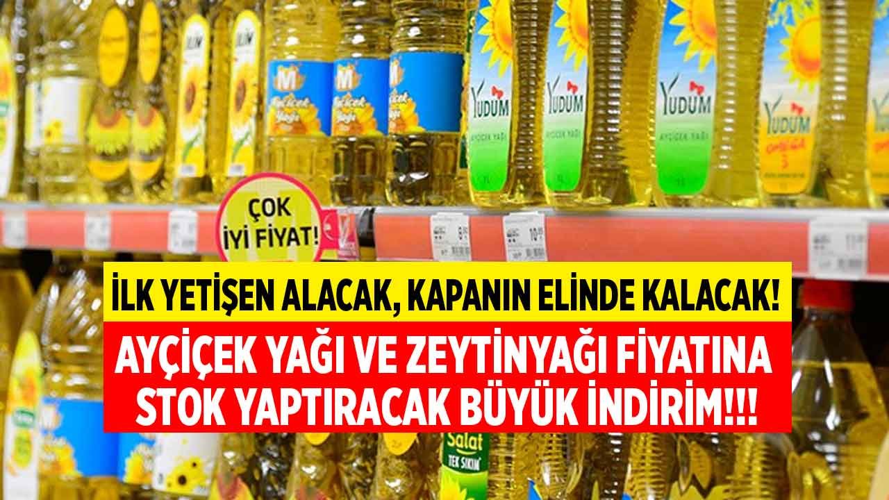 İlk Yetişen Alacak, Kapanın Elinde Kalacak! A101 4 LT Vera Ayçiçek ve Zeo Zeytinyağı Fiyatı İçin Dev İndirim Yaptı