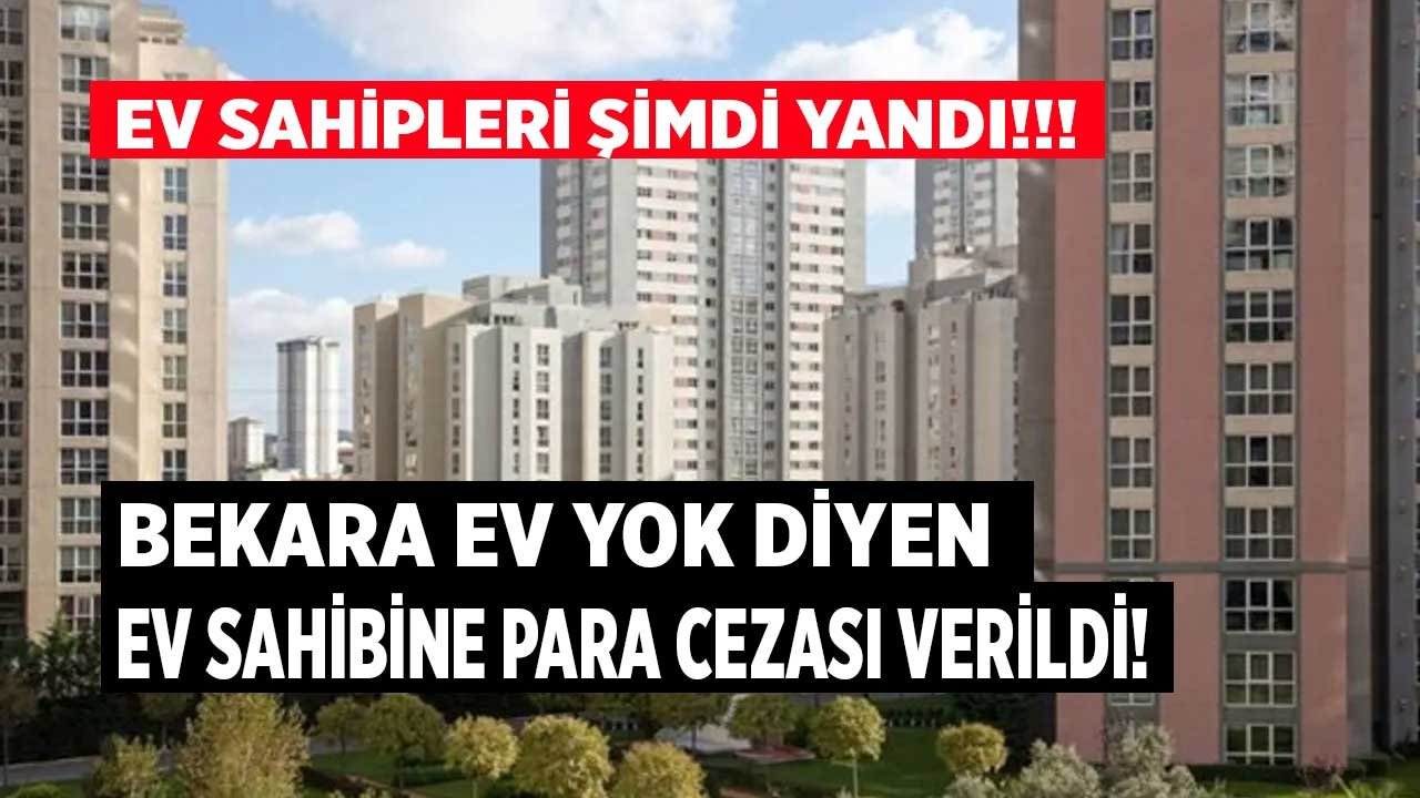 Ev Sahipleri Şimdi Yandı! Bekara Ev Yok Diyen Ev Sahibine Para Cezası