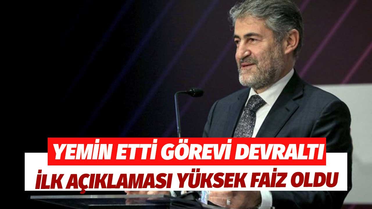 İlk Açıklaması Yüksek Faiz Oldu! Yeni Maliye Bakanlı Yemin Töreninde Mesajı Verdi