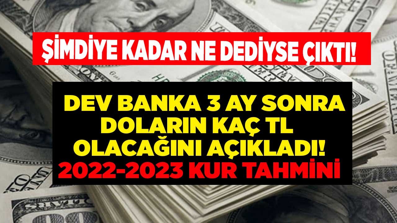 Commerzbank Açıkladı: 3 Ay Sonra Dolar Ne Olur? 2022 ve 2023 Yıl Sonu Dolar Tahmini Beklentisi Akılları Baştan Alacak!