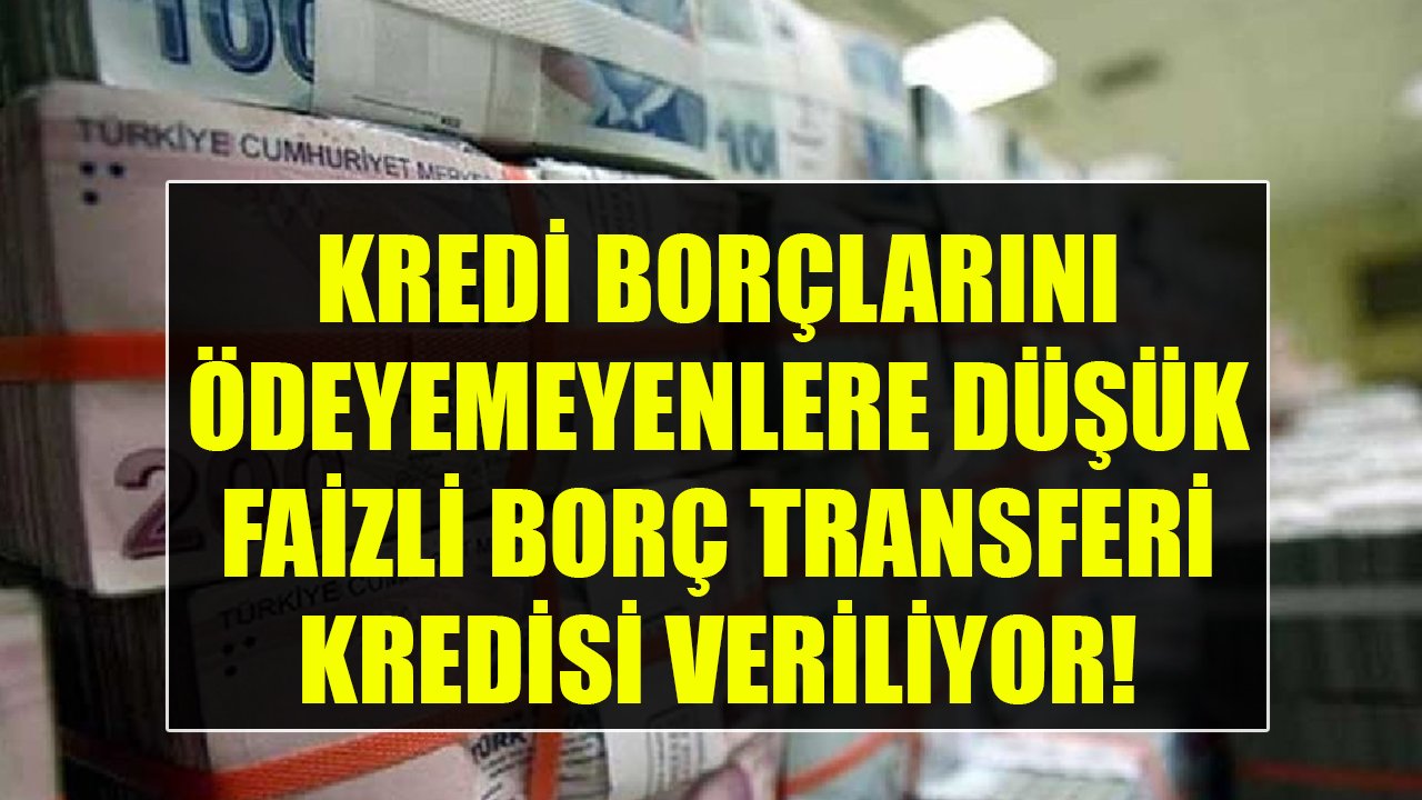 Kredi Borçlarımı Ödeyemiyorum Diyenler Dikkat! Finansbank, İNG, İş Bankası Düşük Faizli Borç Transferi Kredisi Veriyor!