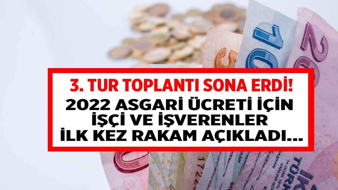Asgari Ücret Tespit Komisyonu 3. Toplantısı Sonrası 2022 Maaşı İçin İşçi ve İşveren Tarafından Açıklanan İlk Rakamlar!
