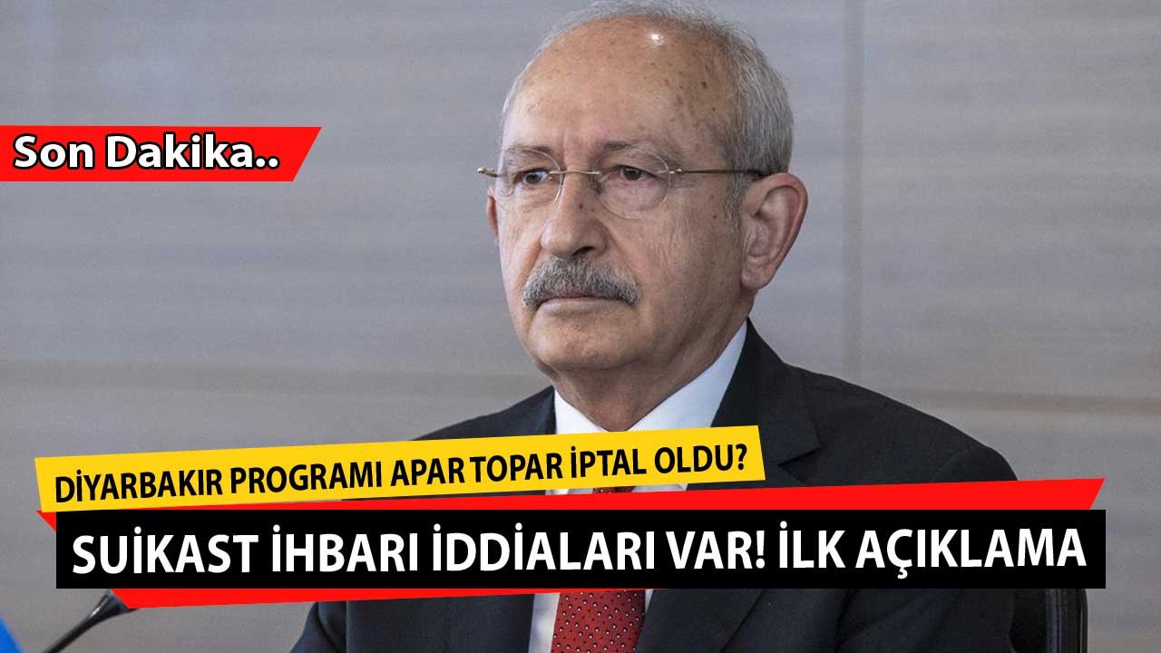 Kemal Kılıçdaroğlu'nun Diyarbakır Gezisi Neden İptal Oldu? Neden Ankara'ya Döndü? Suikast İddiasına CHP'den İlk Açıklama