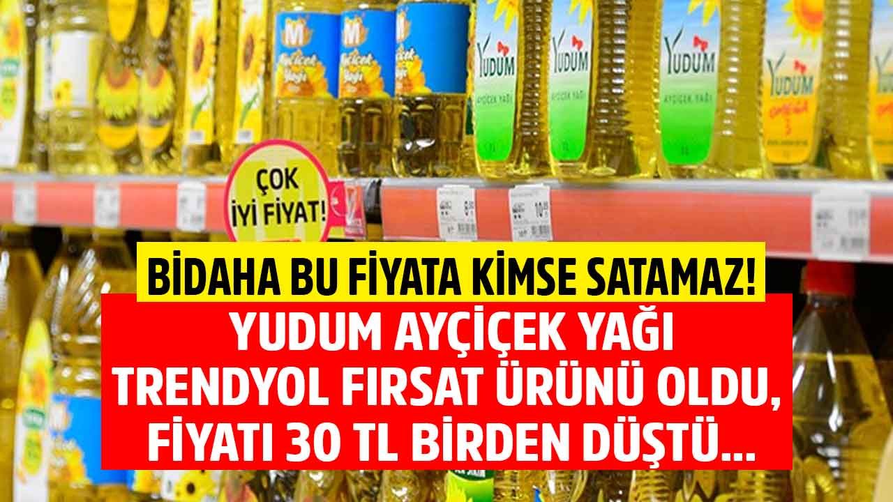 Ayçiçek Yağında Dev İndirim ve Kampanya! Yudum Ayçiçek Yağı 4 LT Pet Trendyol Fırsat Ürünü Oldu, Fiyatı 30 TL Düştü