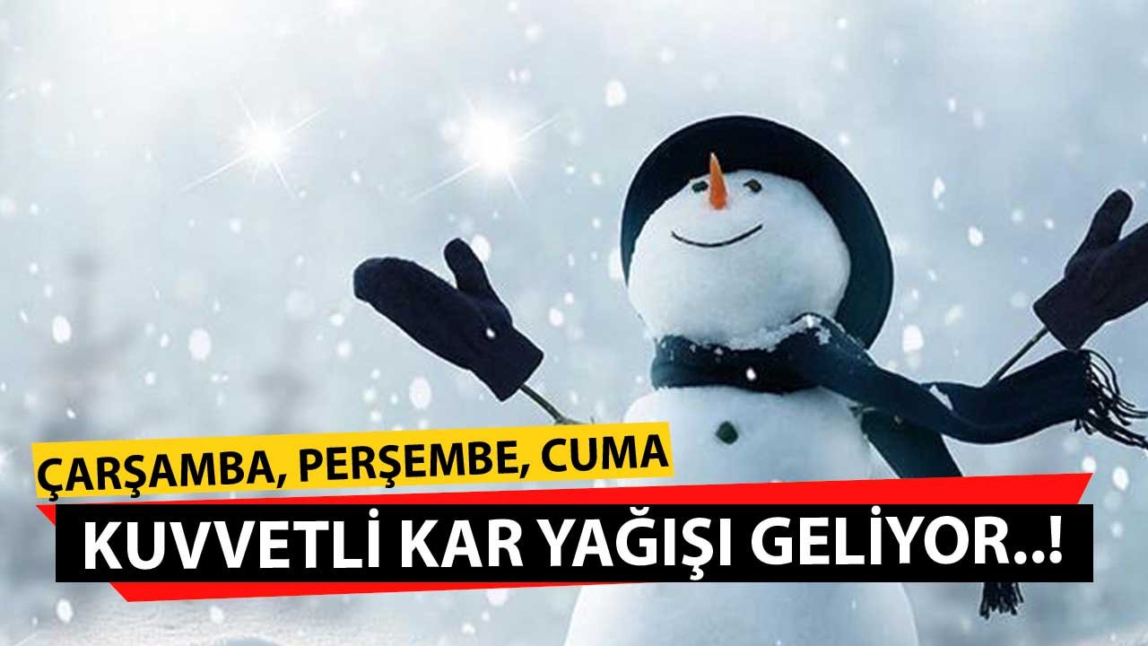 Kar Geliyor! İstanbul, Ankara ve Diğerleri! Çok Sayıda Şehir Listede Çarşamba, Perşembe, Cuma Etkili Olacak