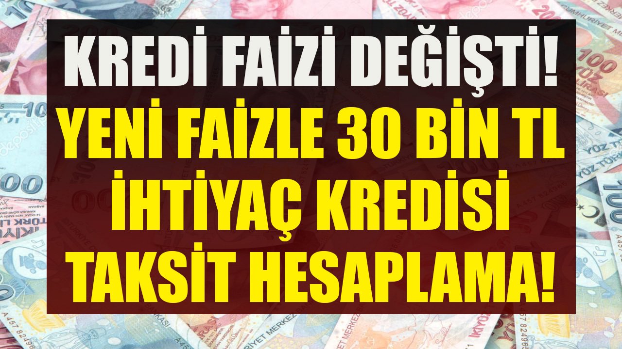 Faiz Kararı Merkez Bankası'ndan Değil QNB Finansbank'tan Geldi! İhtiyaç Kredisi Yeni Faizi İle 30 Bin TL Kredi Hesaplama