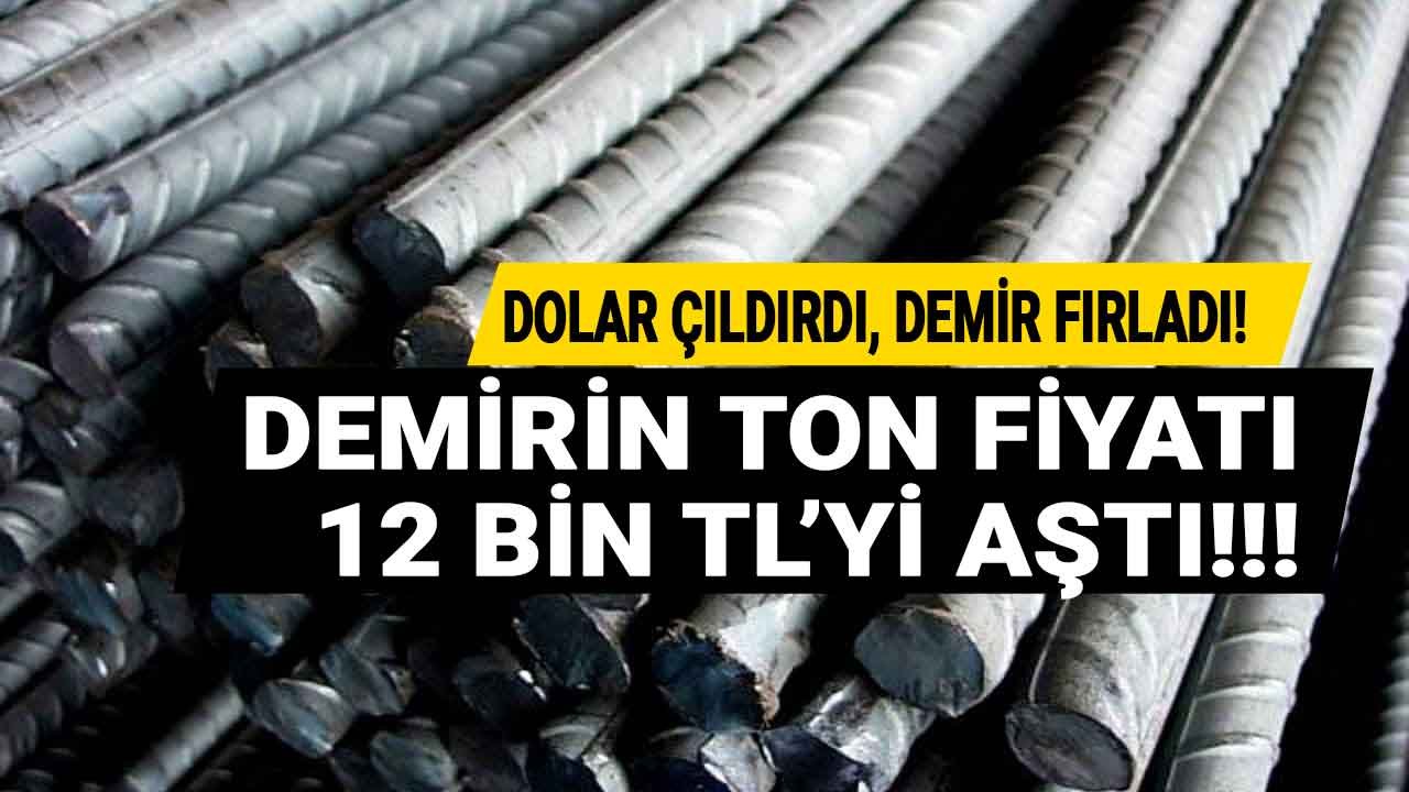 Dolar Alev Aldı, Demirin Ton Fiyatı 12 Bin Lirayı Aştı! Demir Tüccarları Dolar Üzerinden Anlık Kur İle Fiyat Veriyor