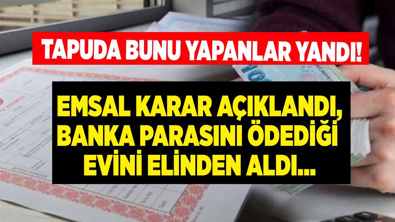 Tapuda Fiyat Düşürenler Yandı! Belediye Rayiç Bedeli Üzerinden Satış Yaptı, Banka Parasını Ödediği Evi Elinden Aldı