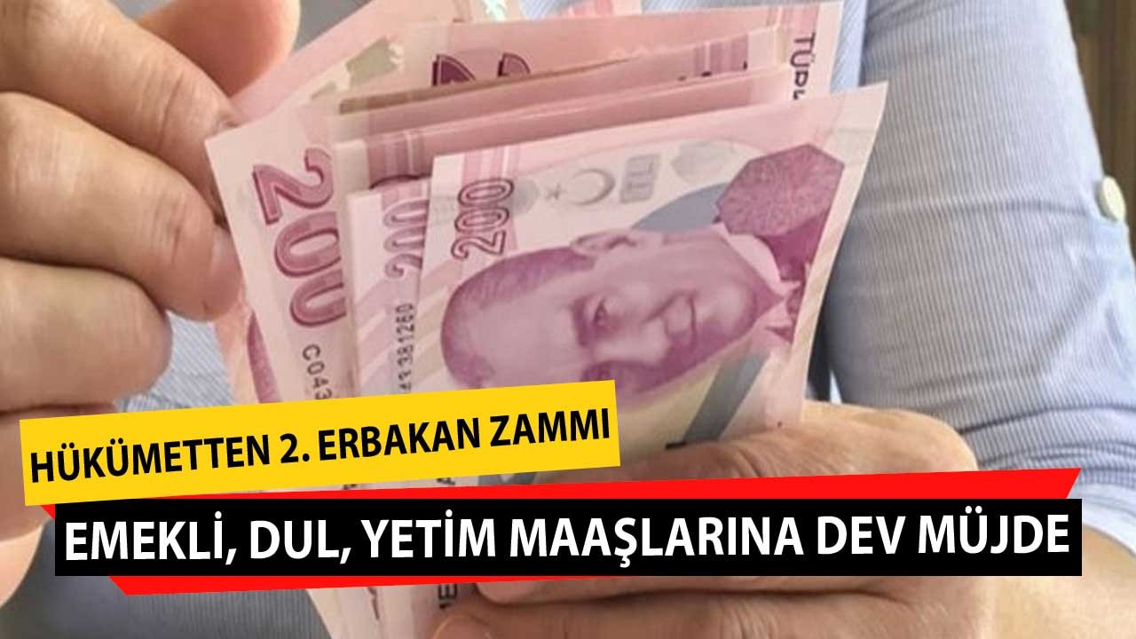 Emekli, Dul, Yetim Aylıklarına Dev Müjde! Hükümetin Planı 2. Erbakan Zammı Maaşı 2.000 TL'den Az Olanlar Çok Sevinecek