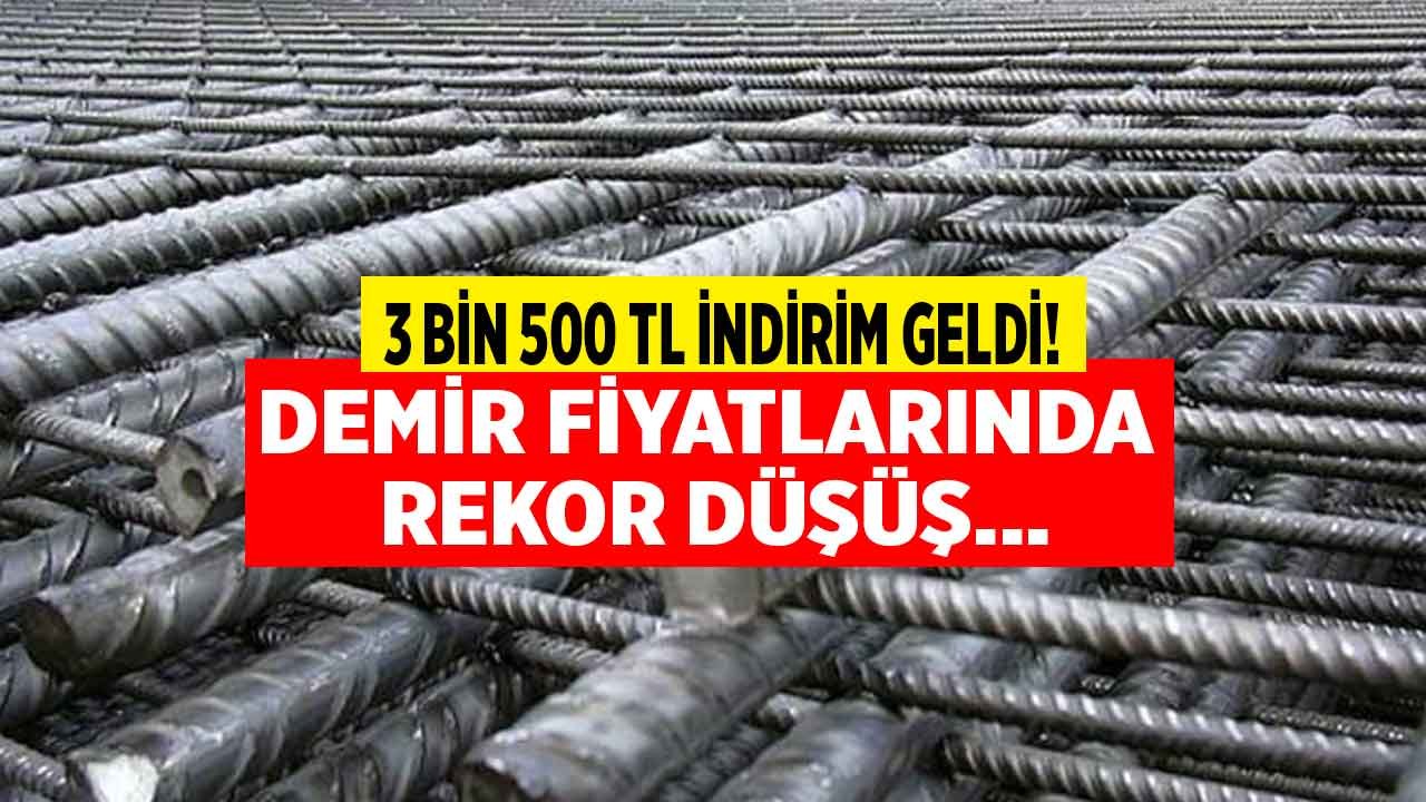 Dolar Düştü, Demirin Ton Fiyatına 3 Bin 500 TL İndirim Geldi! Ankara, İstanbul, İzmir İndirimli Demir Satış Fiyatları