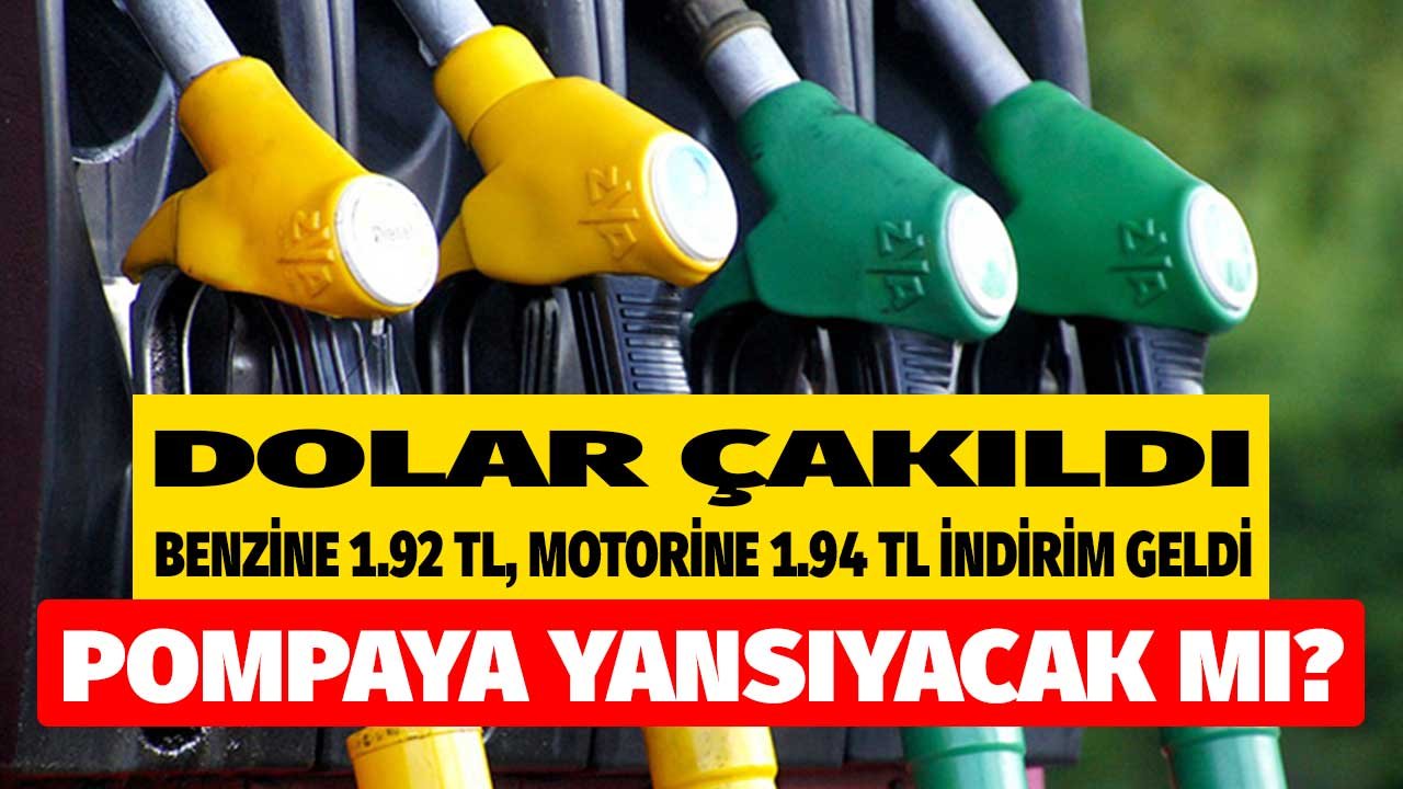 Döviz Kurundaki Düşüş Sonrası Benzinde 1.92 TL, Motorinde ise 1.94 TL İndirim! Pompaya Yansıyacak Mı?