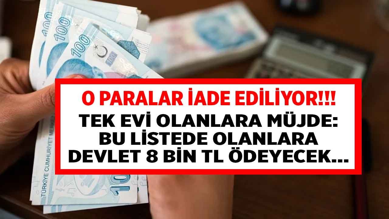 5 Yıla Kadar O Paralar İade Ediliyor! Sadece 1 Evi Olanlara Emlak Vergisi Para İadesi Müjdesi Geldi