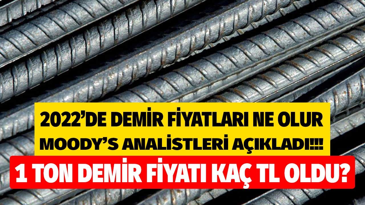 1 Ton Demir Fiyatı Zirveden Döndü, 2022 Demir ve Metal Fiyatları Düşecek Mi, Yükselecek Mi, Ne Olur Moody's Açıkladı!